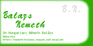 balazs nemeth business card